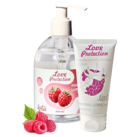 Смазка съедобная Love Protection Raspberry