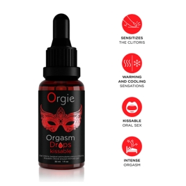 Cъедобный гель для клитора Orgie Orgasm Drops Kissable