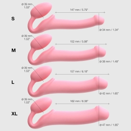 Страпон безремневой Strap-on-me Semi-Realistic